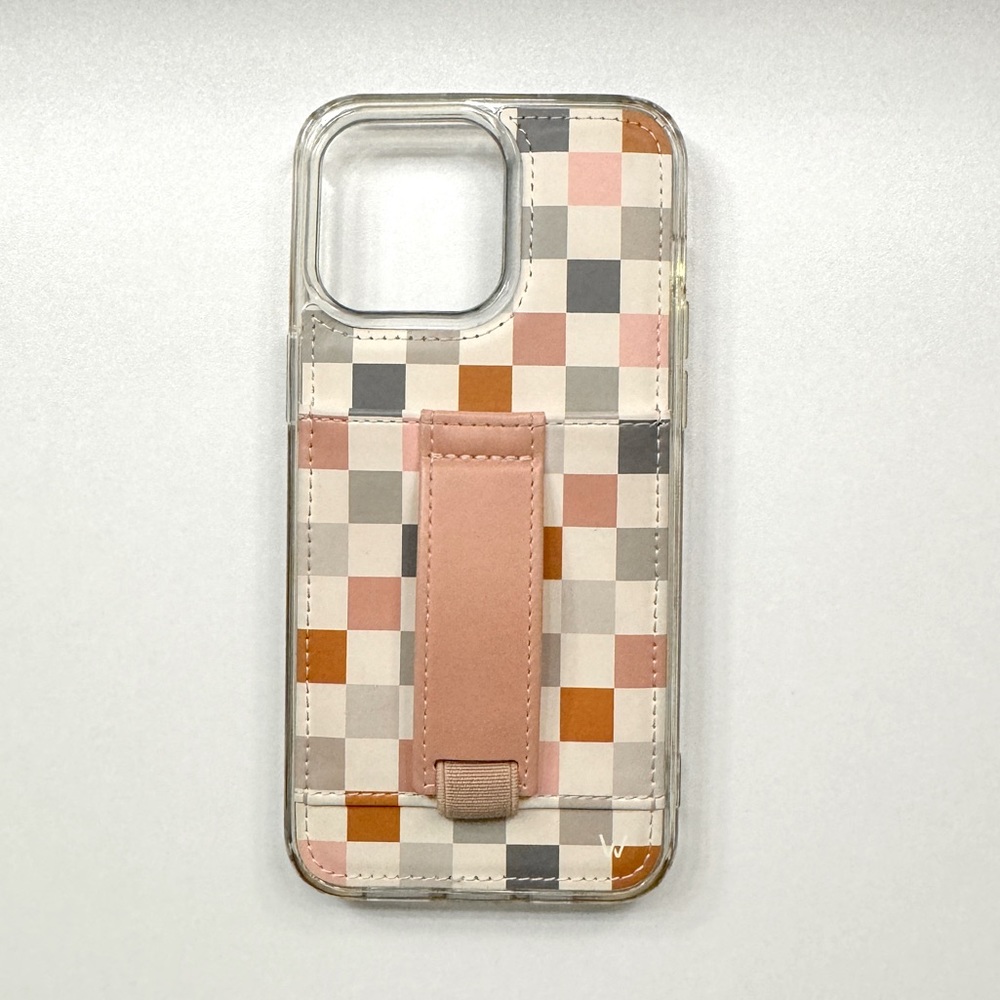 Checkered iPhone 15 Pro Max Walli Case 🩷